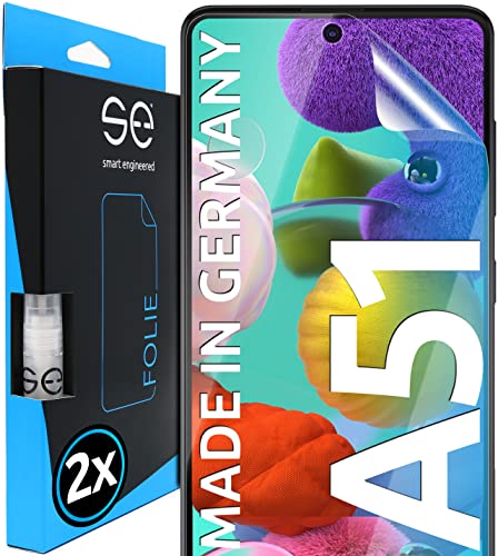Smart Engineered 3D Pellicola Protettiva Per Schermo Per Samsung Galaxy A51 [2 Pezzi Transparente, Case-Friendly, Qualità Dell'Immagine Full Hd,Pellic