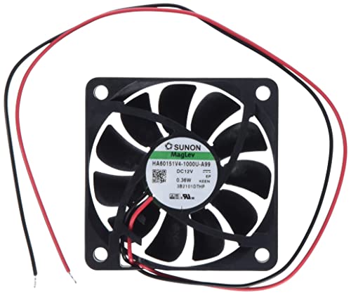 Sunon, Ventola Da 12 V, Dc 0,27 W, 60 X 60 X 15 Mm, 21,6 M³/H, 2200 Giri/Min, 21,6 M³/H Ha60151V41000Ua99