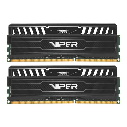 Patriot Viper 3 Black Pv316G160C9K - Kit Da 16Gb (2X8 Gb), Ddr3 1600 Mhz Pc3-12800, Non Ecc, 1.5V