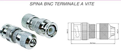 Connettore Bnc Universale Rg58/59/Mini Rg59 Maschio Volante A Vite