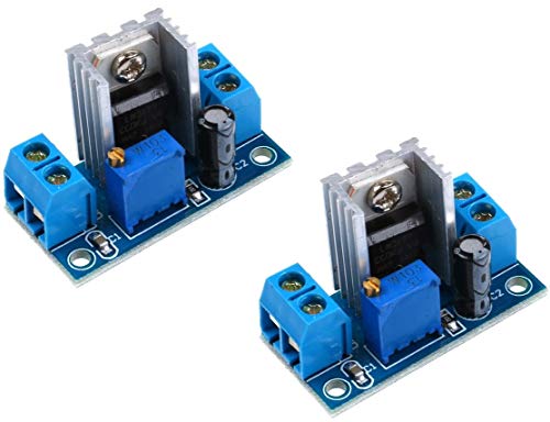 Tecnoiot 2Pcs Lm317 Dc-Dc Converter Adjustable Linear Regulator Step Down Circuit Board