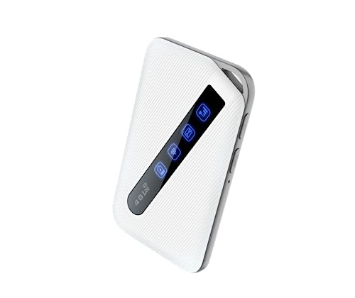 Calonny Mobile Wifi Usb Portatile Hotspot 4G Lte Sim Router Cat4 150Mbps,3000Mah Batteria Ricaricabile, Modem Wireless,Senza Configurazione,Per Viaggi
