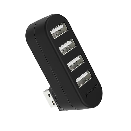 Sabrent Hub Usb 2.0, Ciabatta Multipresa Usb, Sdoppiatore Usb, 4 Porte, Ruotabile Di 90°/180°, Per Ps4/Ps5, Pc Da Gioco, Laptop, Chiavetta Usb, Stampa