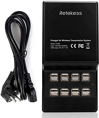 Retekess Tt002 Usb Base Di Ricarica, 35 W 16 Porte Usb Intelligenti Per Sistema Di Guida Turistica Wireless Retekesst130, Tt103, Tt105, Tt106, Tt109,