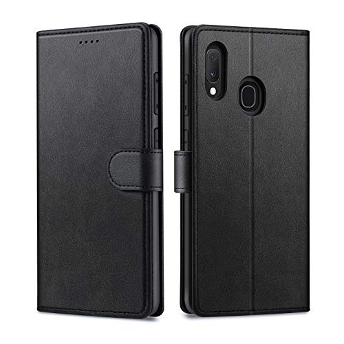 Focusor Cover A Libro Samsung Galaxy A20E,Custodia In Pelle Samsung A20E Magnetica,[Portafoglio] Custodia Pelle Sintetica Tpu Antiurto,Funzione Suppor