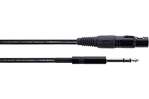 Cordial - Elements Em 1 Fv, Cavo Bilanciato, Xlr Femmina/Jack Trs 1 M