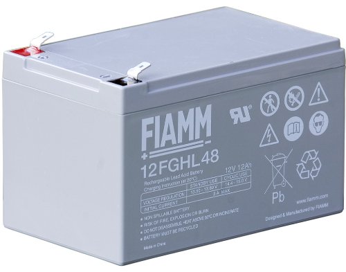 12Fghl48 Batteria Fiamm Ermetica Al Piombo High Rate Long Life Fiamm Serie Fghl 12V 12Ah.