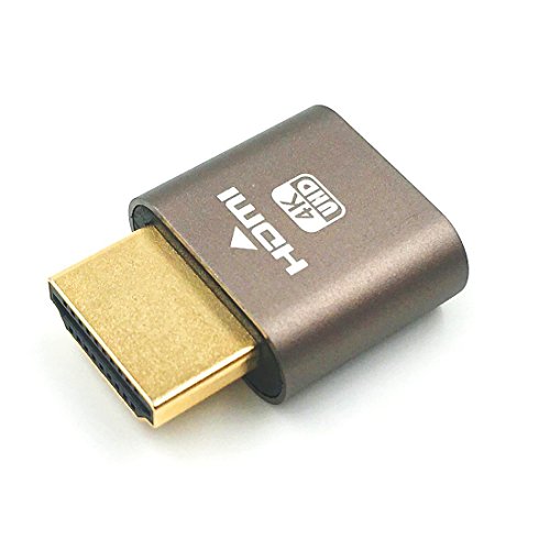 Digitalkey Dummy Plug Hdmi 4K Emulatore Schermo Per Gestione Remota Pc. 4K Fino A 3840 X 2160 @ 60Hz. Windows Teamviewer O Altro (1 Pz)