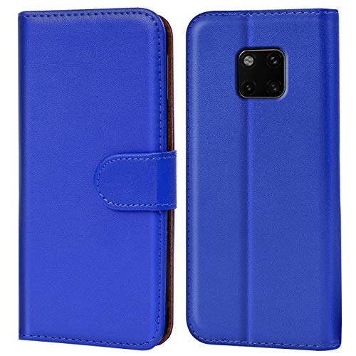 Verco Custodia Per Huawei Mate 20 Pro, Case Per Mate 20 Pro Cover Pu Pelle Portafoglio Protettiva, Blu