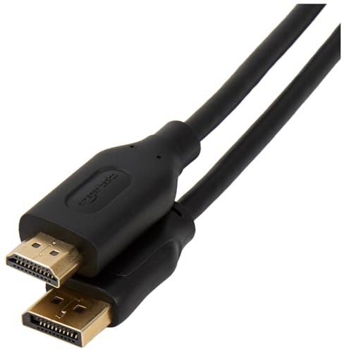 Amazon Basics Cavo Displayport/Hdmi, 1.83 M, Confezione Da 10, Nero
