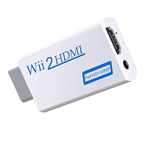 Adattatore Wii Hdmi, Adattatore Da Wii A Hdmi 1080P Hd Con Audio Da 3,5 Mm E Uscita Hdmi, Supporta Tutte Le Modalità Di Visualizzazione Wii Per Wii Mo