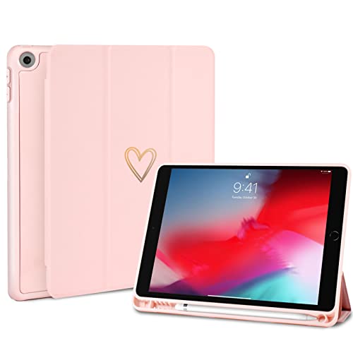 Fycyko Custodia Compatibile Per Ipad Da 10,2 Pollici, Ipad 9A/8A/7A Generazione 2021/2020/2019 Con Portapenne E Punta Custodia, Custodia Protettiva Pe