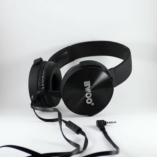 Bwoo Cuffie Stereo Filo 5 Metri Jack 3.5Mm Hifi Headphones Sound Extra Bass On Ear Bx-010