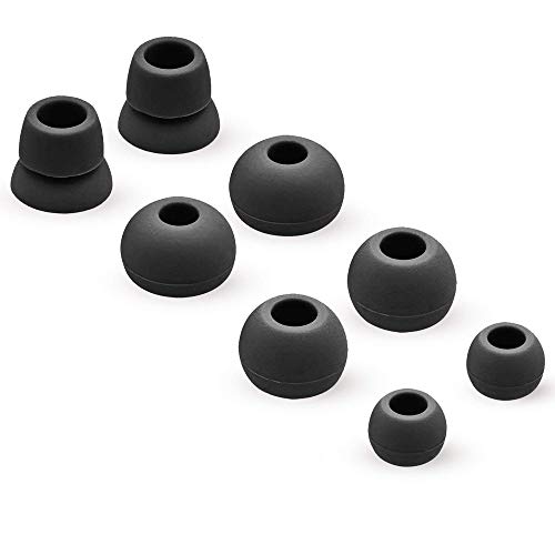 Mmobiel Gommini Auricolare In Silicone Compatibile Con Powerbeats 2/3 Monsterbeats Wireless Beats By Dre Headphones 4 Paia (Nero)