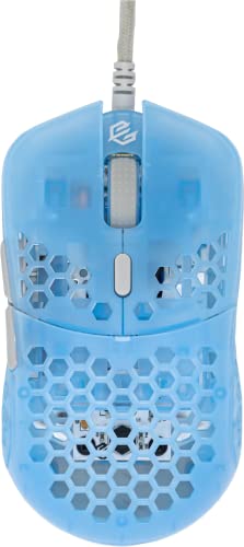 G-Wolves Hati Hts (Piccolo) Ace - Mouse Da Gioco Cablato Ultra Leggero Con Design A Nido D'Ape, Sensore Paw3389, Da 50 A 19.000 Cpi, 45 ± 2 G, Codific