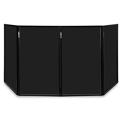 Vonyx - Pannello Frontale Dj In Lycra Nera, Schermo Dj Pieghevole E Facile Da Installare, Nasconde Apparecchiature Dj, Design Sobrio Ed Elegante, Db2B