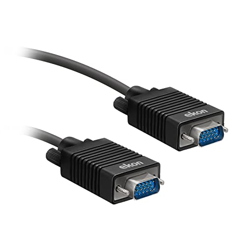 Ekon Cavo Vga, Maschio Maschio, 3 Metri, Vga 15 Pin, Doppia Schermatura
