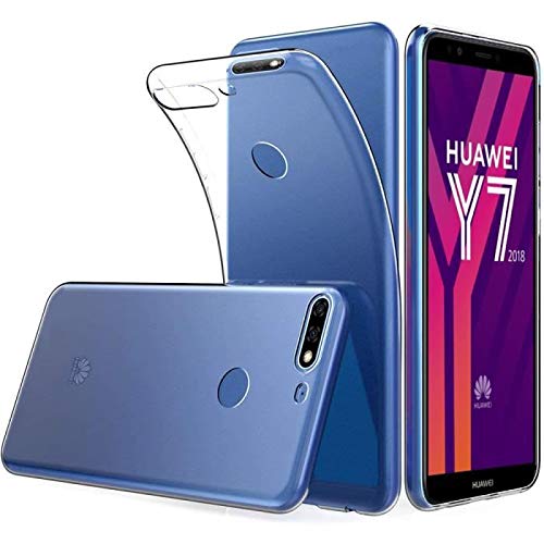 Cophone Cover Compatible Huawei Y7 2018 , Cover Trasparente Huawei Y7 2018 Silicone Case Molle Di Tpu Sottile Custodia Per Y7 2018