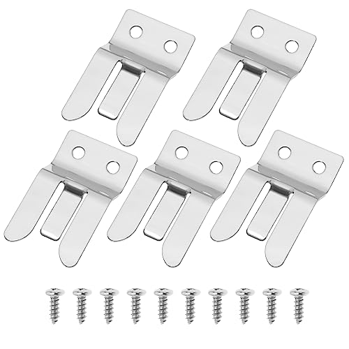 Emsea 5 X Supporto Per Microfono Compatibile Con Yaesu Mh-48 Ft8900 Ft7800 Ft7900 Ft8800 Ft1807, Cb Amateur Pmr, Clip Di Sospensione Con Viti