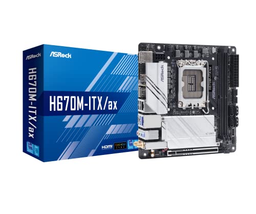Asrock Placa Base H670M-Itx/Ax Intel H670 Lga 1700 Mini Itx