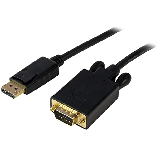 Startech.Com Cavo Displayport A Vga 2 M, Cavo Adattatore Attivo Da Displayport A Vga, Video 1080P, Cavo Monitor Da Dp A Vga, Convertitore Da Dp 1.2 A