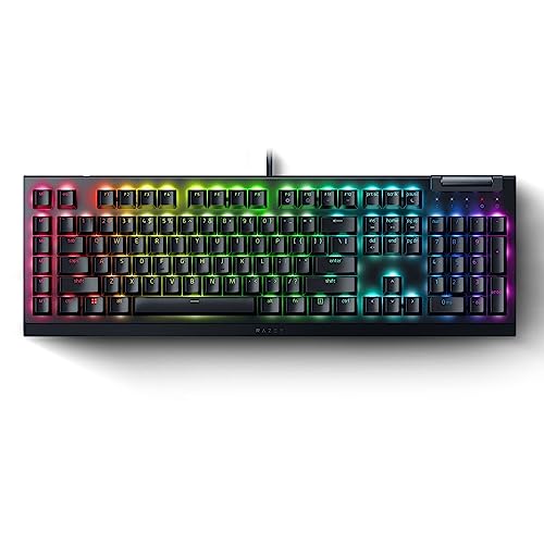 Razer Blackwidow V4 X, Tastiera Meccanica Da Gaming Con Razer Chroma Rgb, Switch Meccanici Gialli Razer, 6 Pulsanti Macro Dedicati, Tasti In Abs A Dop