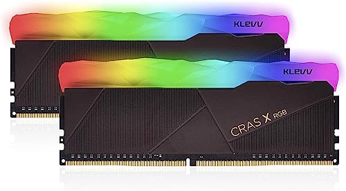 Klevv Cras X Rgb Kit Da 16Gb (8 Gb X2) 3200Mhz Memoria Gaming Ddr4-Ram Xmp 2.0 Overclocking Ad Alte Prestazioni