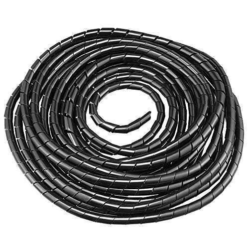 Gtiwung Raccoglicavi Spiralato, Spirale Avvolgicavo, Tubo A Spirale Diametro 8Mm, Copricavo Spirale A Lungezza 12M, Tubo A Spirale Per Mettere In Ordi