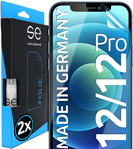 Smart Engineered 3D Pellicola Protettiva Per Schermo Per Apple Iphone 12 / Iphone 12 Pro [2 Pezzi Transparente, Case-Friendly, Qualità Dell'Immagine F