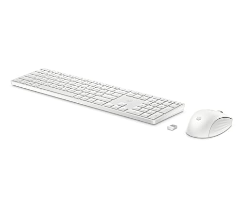 Hp 650 Tastiera E Mouse Wireless, Fino 20 Mesi Autonomia, 20 Tasti Programmabili, Piedini Regolabili Con 6 Gradi Inclinazione, Tastierino Numerico, Mo