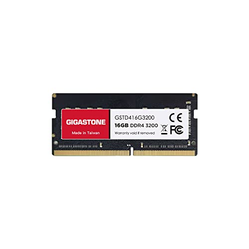 [Ram Ddr4] Gigastone Computer Portatile Ram 16Gb Ddr4 16Gb Ddr4-3200Mhz Pc4-25600 Unbuffered Non-Ecc 1.2V Cl22 Sodimm Ram Di Memoria 260 Pin Ideale Pe