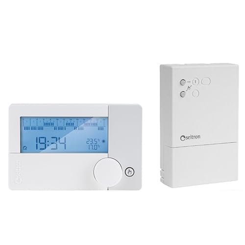 Seitron Kit Freetime Evo Radio Cronotermostato + Ricevitore Bianco