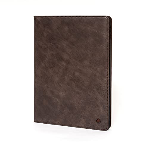 Porter Riley - Custodia Stand In Vera Pelle Compatibile Con Apple Ipad Air 3ª Generazione Con [Supporto Multiposizione] [Wake/Sleep] 10.5” 2019 (Marro