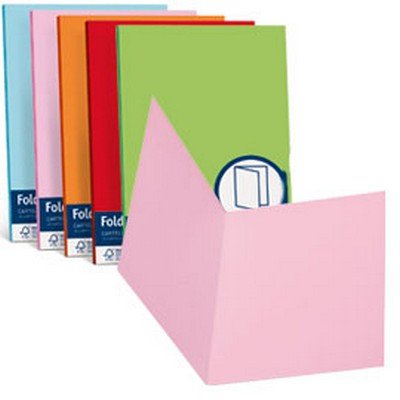 Favini 50 Cartelline Semplici Ciclamino 25X34Cm 200Gr Luce