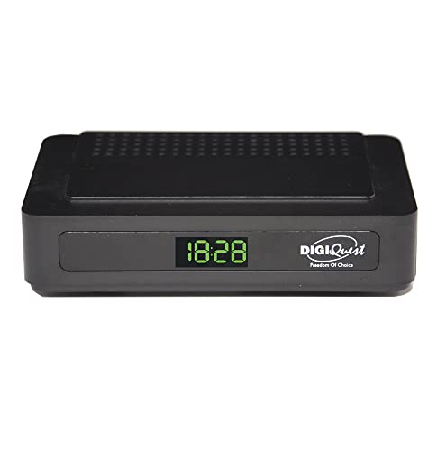 Digiquest Decoder Digitale Terrestre G23 Plus Dvb-T2 Mediaplayer Con Doppio Telecomando E Telecomando 2 In 1, Nero