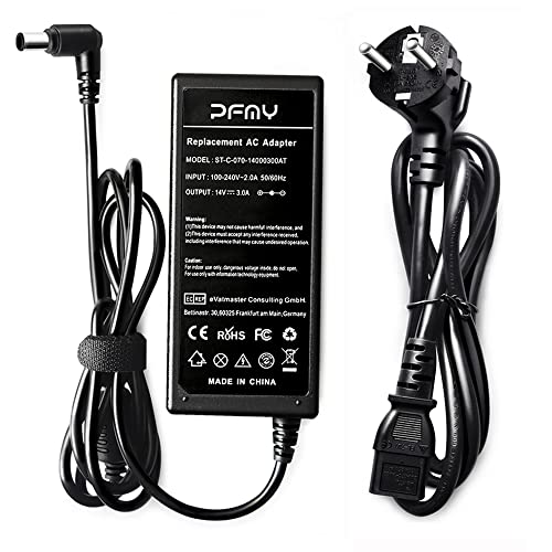 Pfmy Adattatore Ac 14 Volt Per Samsung 14 V 3 A Lcd Tft Monitor Alimentatore S27B350 S27A950D S24D330 S24D391Hl P2770Fh S24D590Pl S24D390Hl S27D590P S