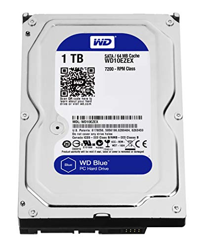 Western Digital Blue Hard-Disk, Sata3, 1 Tb, 64 Mb Cache, Eu, Grigio