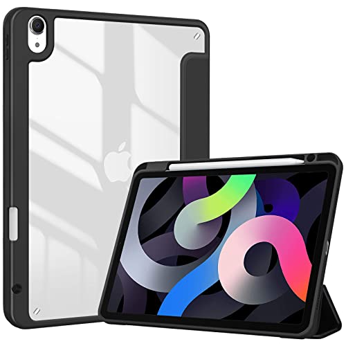 Procase Cover Ipad Air 5 Generazione 2022/Cover Ipad Air 4 Generazione 2020 Cover Ipad Air 10,9 Pollici Con Portapenna, Retro Posteriore Transparent T
