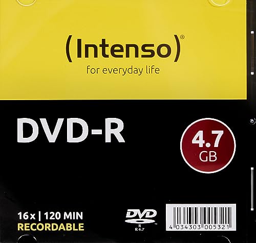 Intenso 4101652 Dvd-R Da 4.7 Gb, Argento