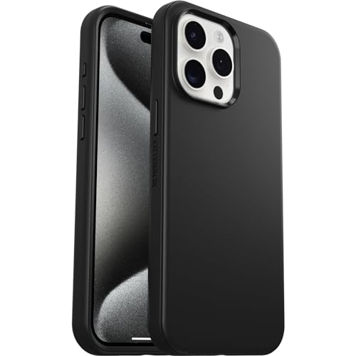 Cover Per Iphone 15 Pro Max Otterbox Symmetry Per Magsafe, Resistente A Shock E Cadute, Sottile, Testata 3X Vs Le Norme Mil-Std 810G, Nero