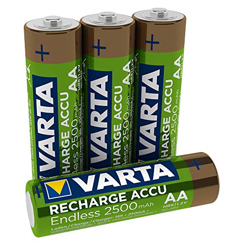 Varta Endless 56686101404 Batterie Ricaricabili Aa Stilo 2500 Mah