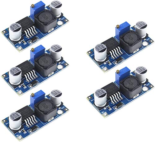 Tecnoiot 5Pcs Lm2596 Lm2596S Dc-Dc Adjustable Voltage Regulator Step Down Power Supply