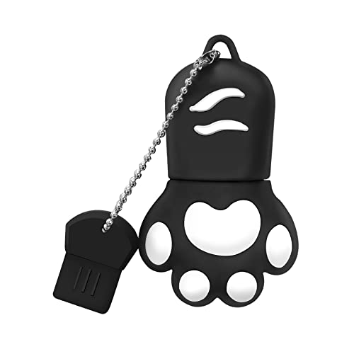 Donwei Chiavetta Usb,128Gb Pen Drive Usb 2.0,Mini Flash Drive Adorabile,Usb Stick Ad Alta Capacità,Creativo Penna Usb Con Zampa Di Gatto,Memory Stick-
