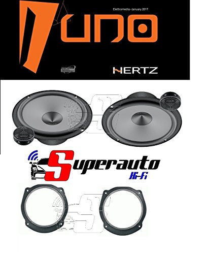 Hertz Linea Uno K165 K 165 Kit Altoparlanti Due Vie Casse Auto 165 Mm + Supporti Casse Lancia Delta Anteriore O Posteriore 165 Cm