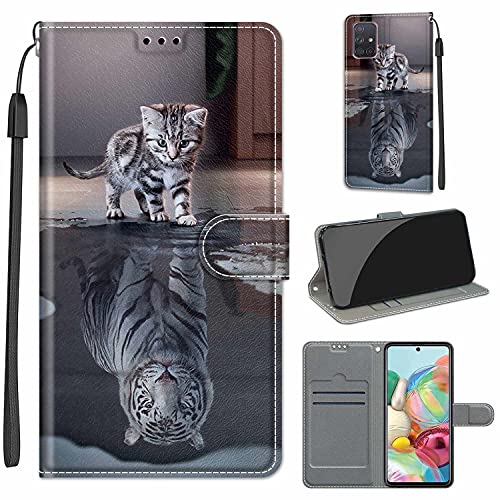 Tomyou Custodia Per Samsung Galaxy A71, Cover A Libro Samsung Galaxy A71, Custodia In Pelle Pu Premium Magnetica Portafoglio Cover Per Samsung Galaxy