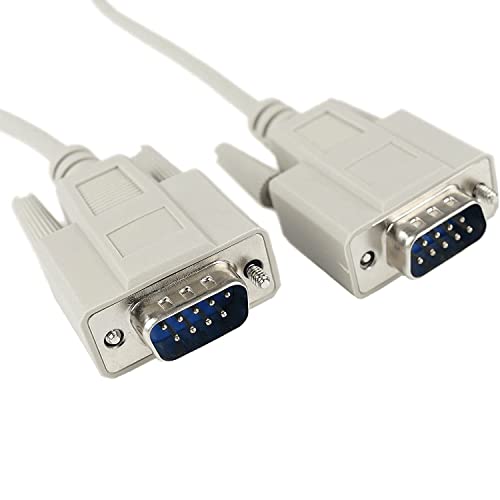 Cablepelado, Cavo Serie Rs232 Db9 Maschio – Db9 Maschio 1,8 Metri, Grigio