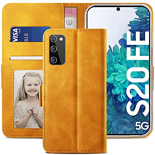 Yatwin Cover Samsung Galaxy S20 Fe 5G, Cover A Libro Samsung S20 Fe, Flip Custodia Portafoglio In Pelle Premium Slot, Supporto Stand E Chiusura Magnet