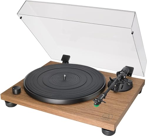 Audio-Technica At-Lpw40Wn Giradischi Con Trasmissione A Cinghia Completamente Manuale