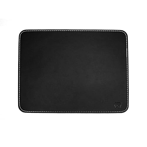 Ewent Professional Mouse Pad In Pelle - Tapettino In Simil Pelle Per Mouse - Colore: Nero