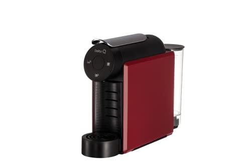 Delta Q - Mini Qool Red - Macchina Da Caffè A Capsule Delta Q Compatta, Versatile E Minimalista - Facile Da Usare